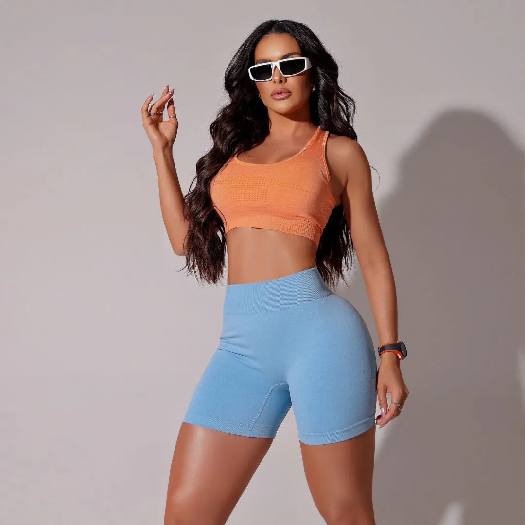 Top Fitness Liso Alto Conforto Laranja - Sobre Essência