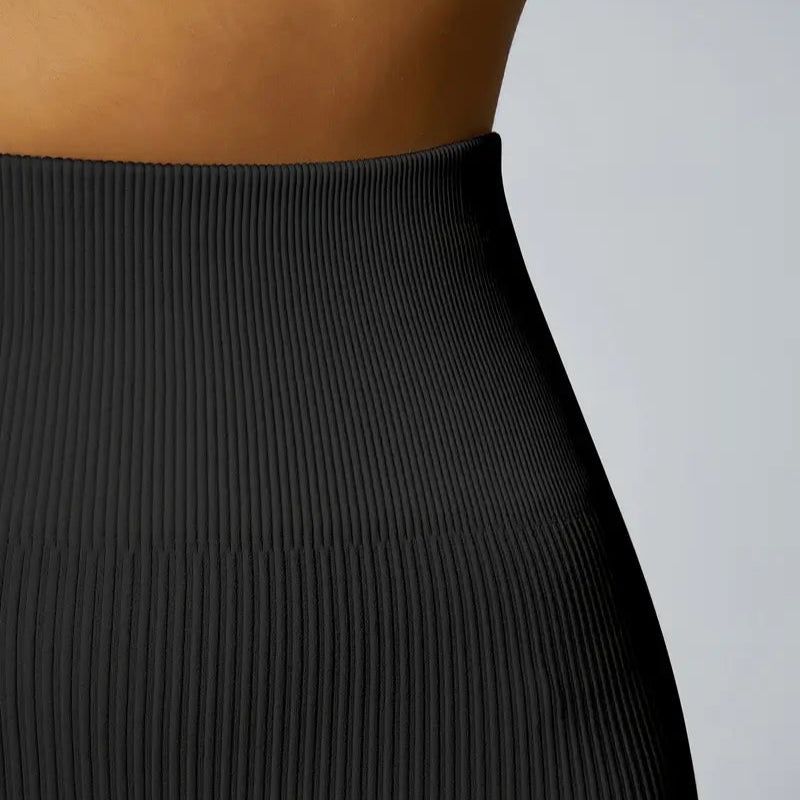 Conjunto Seamless Canelado Preto