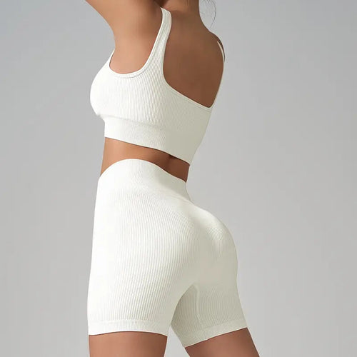 Conjunto Seamless Canelado Branco - Sobre Essência