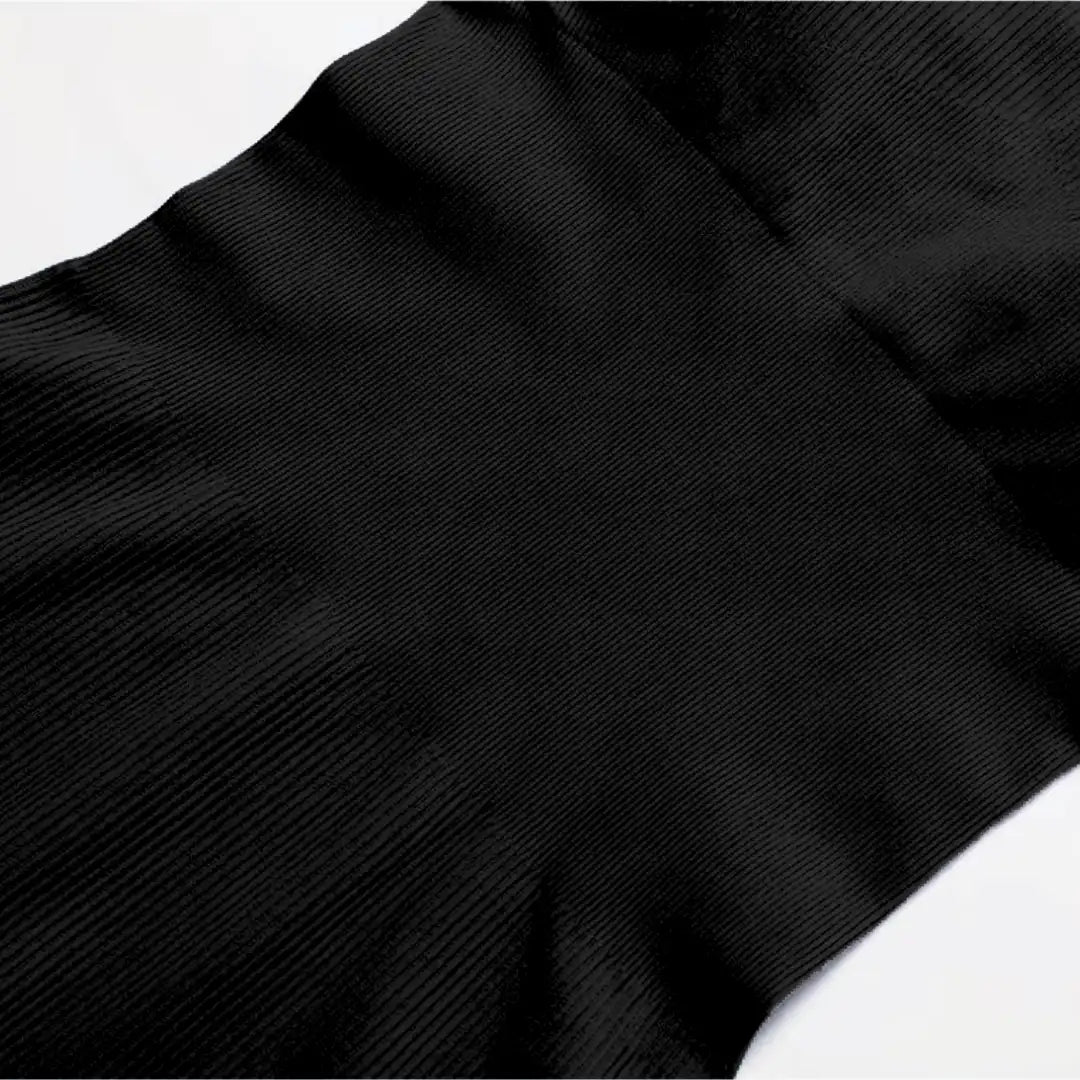 Macacão Elegante SlinFit Canelado Preto