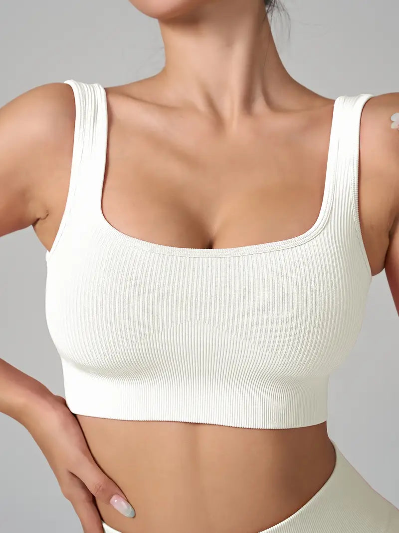 Conjunto Seamless Canelado Branco - Sobre Essência